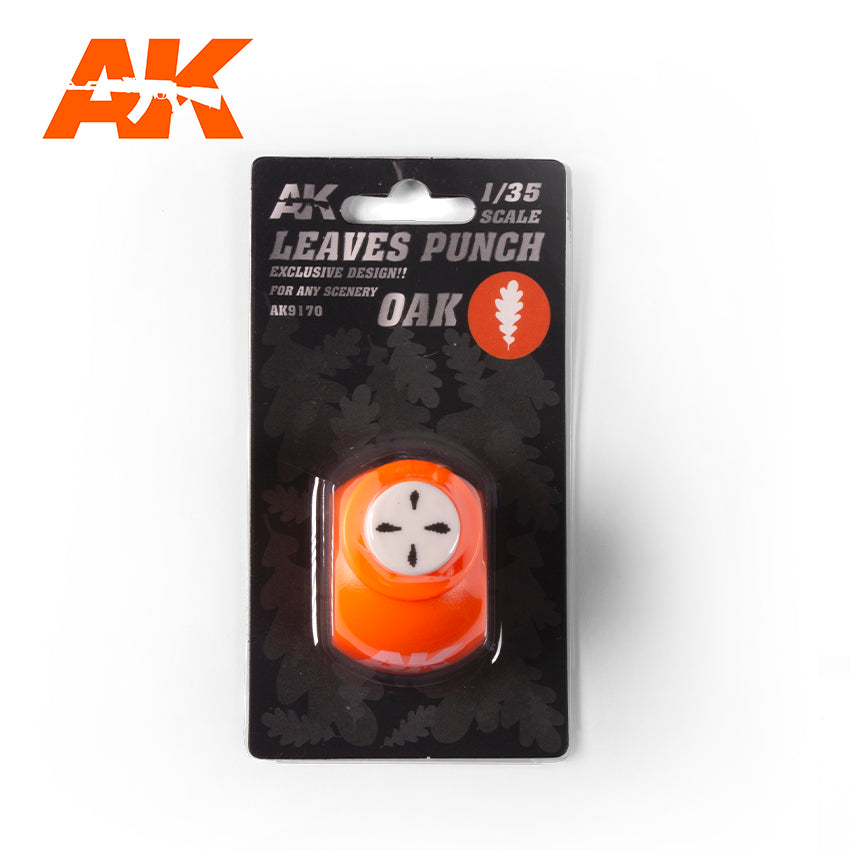 AK Interactive Leaves Punch - Oak (1:35 / 1:32 / 54mm) | 8435568312142