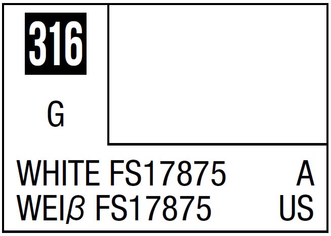 Mr Hobby Mr. Color 316 White FS17875 (Gloss/Aircraft) - 10ml | 4973028735024