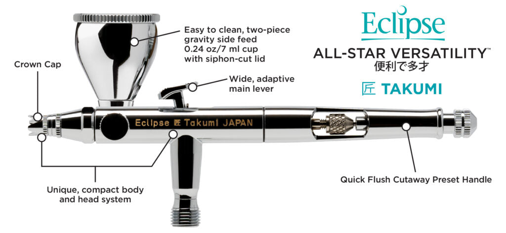 Iwata Eclipse Takumi side-feed airbrush | 734748135020