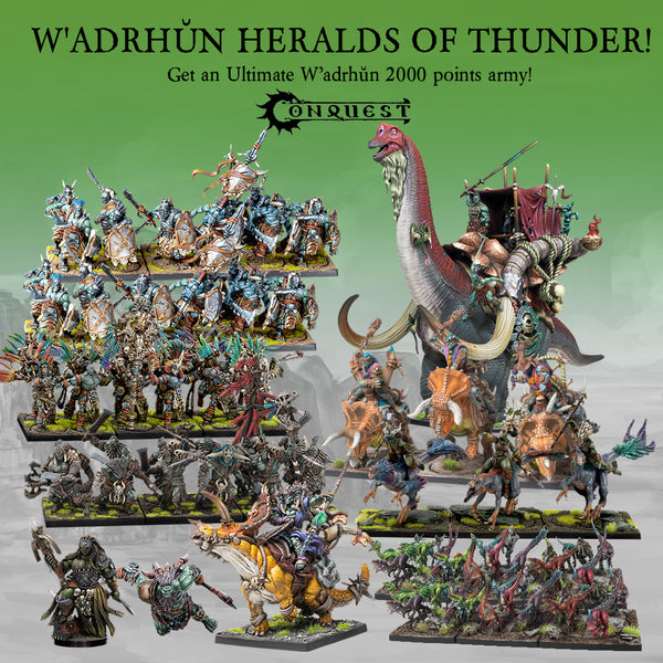 Conquest, W’adrhun Heralds of Thunder 2000pt Army (PBW1042) **Made To Order