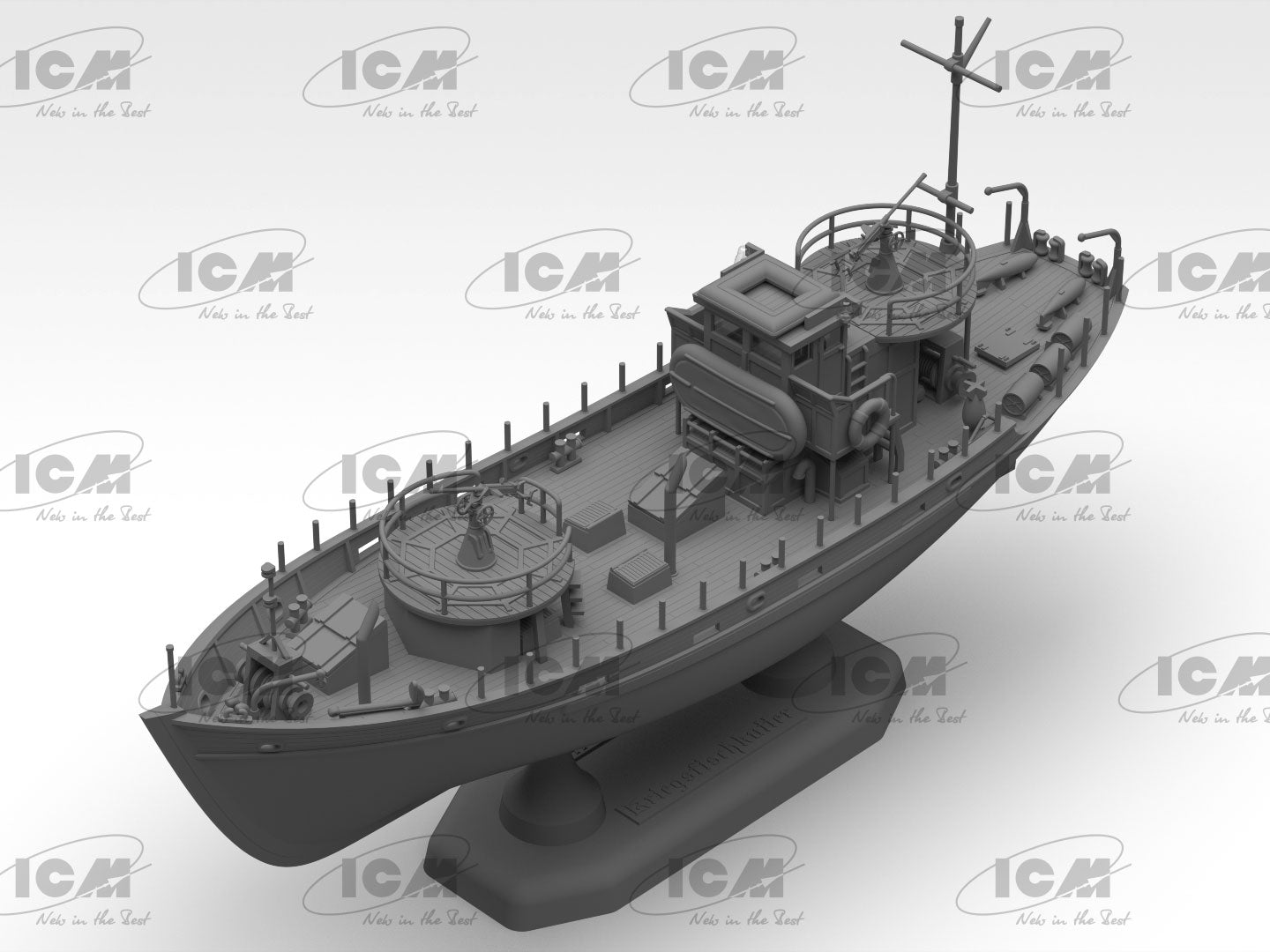 ICM 1/144 KFK Kriegsfischkutter, WWII German multi-purpose boat (100% new molds), Boat