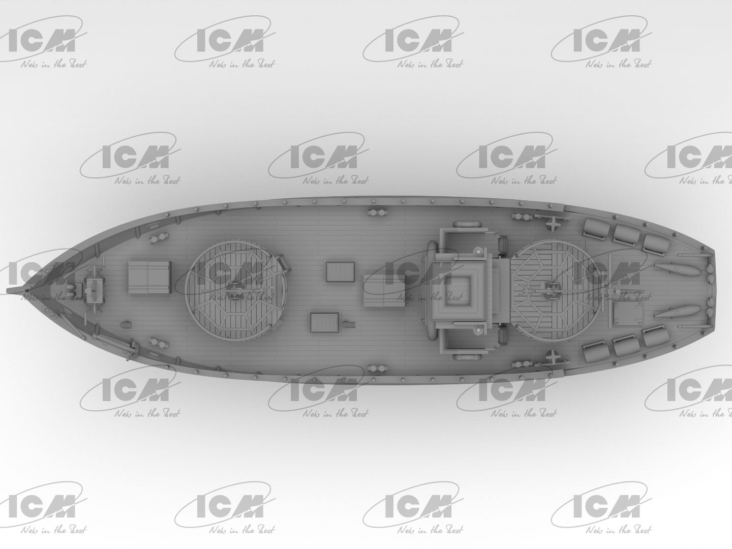 ICM 1/144 KFK Kriegsfischkutter, WWII German multi-purpose boat (100% new molds), Boat