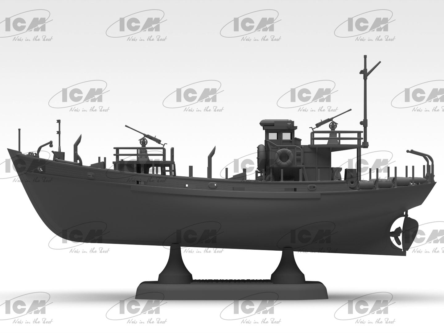 ICM 1/144 KFK Kriegsfischkutter, WWII German multi-purpose boat (100% new molds), Boat