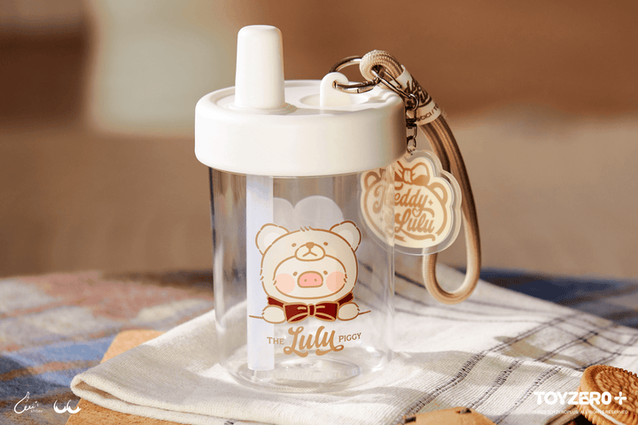 LuLu the Piggy - Teddy LuLu Insulated Water Bottle with Straw | 781005360237