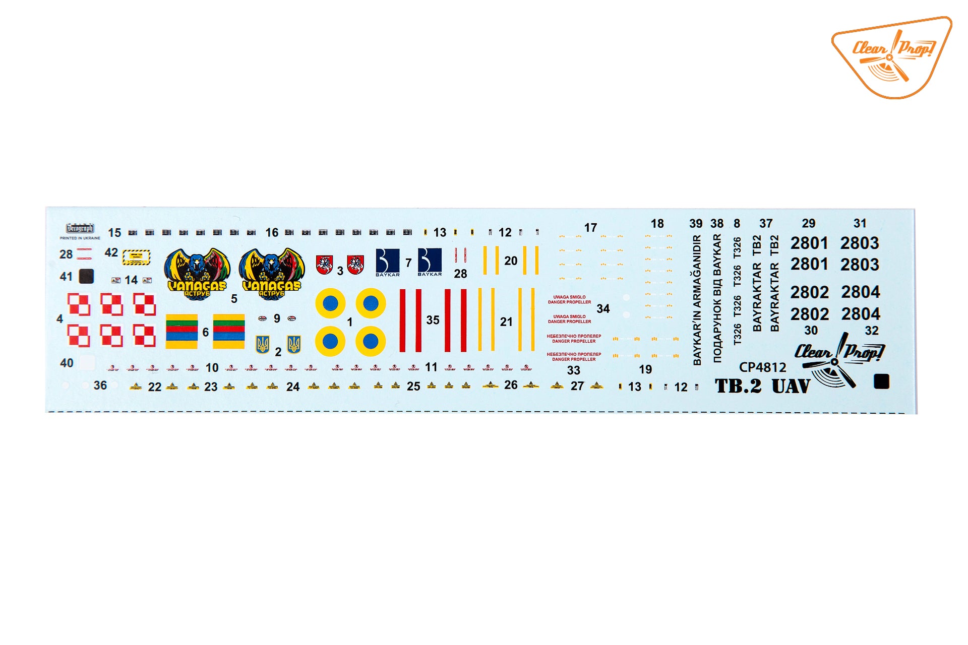 Clear Prop 1/48 TB.2 UAV in Polish service [Starter Kit] | 6400608763538
