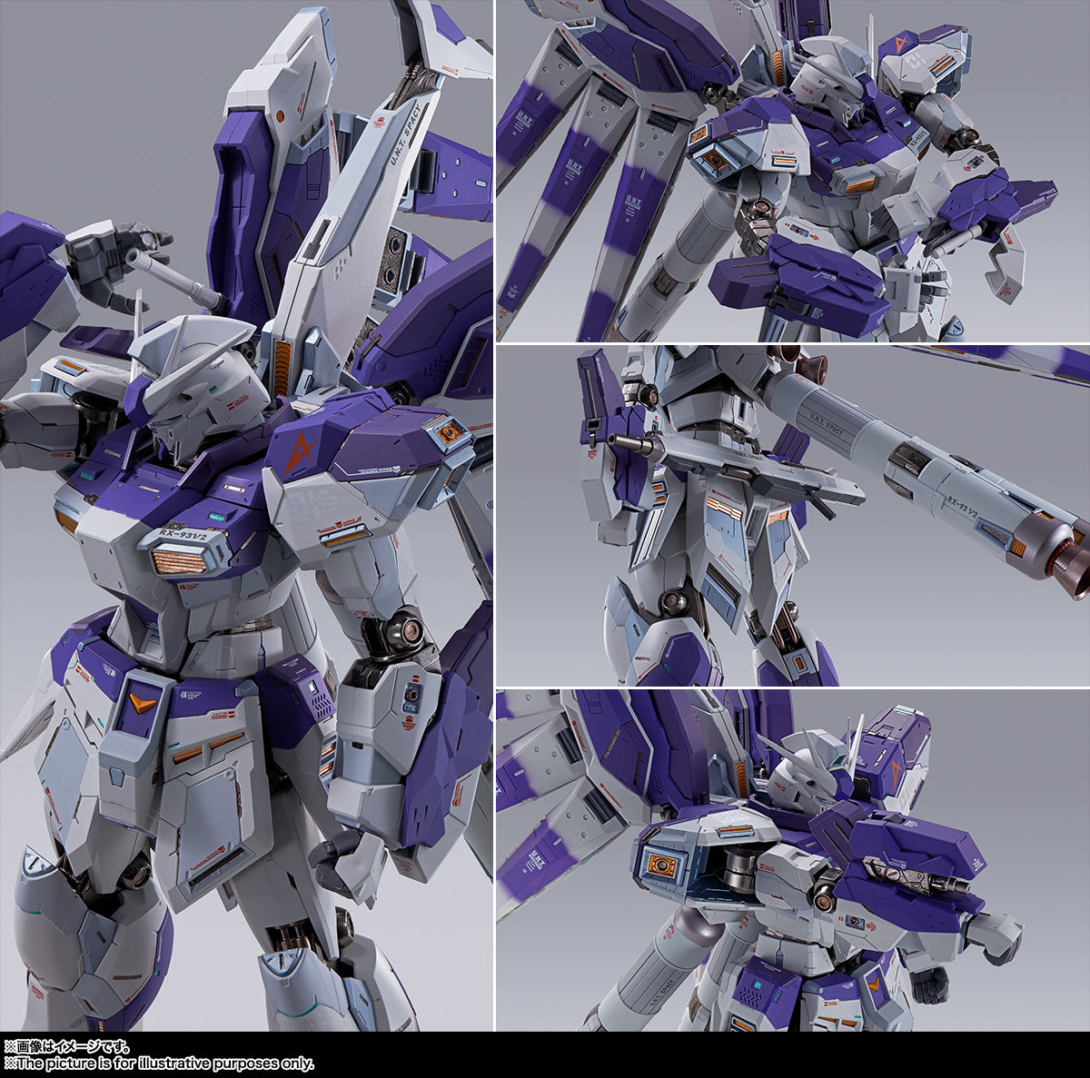 BANDAI Tamashii Hi-Nu GUNDAM Mobile Suit Gundam Char's Counterattack: Beltorchika's Children, Bandai Spirits Metal Build(4573102629968)