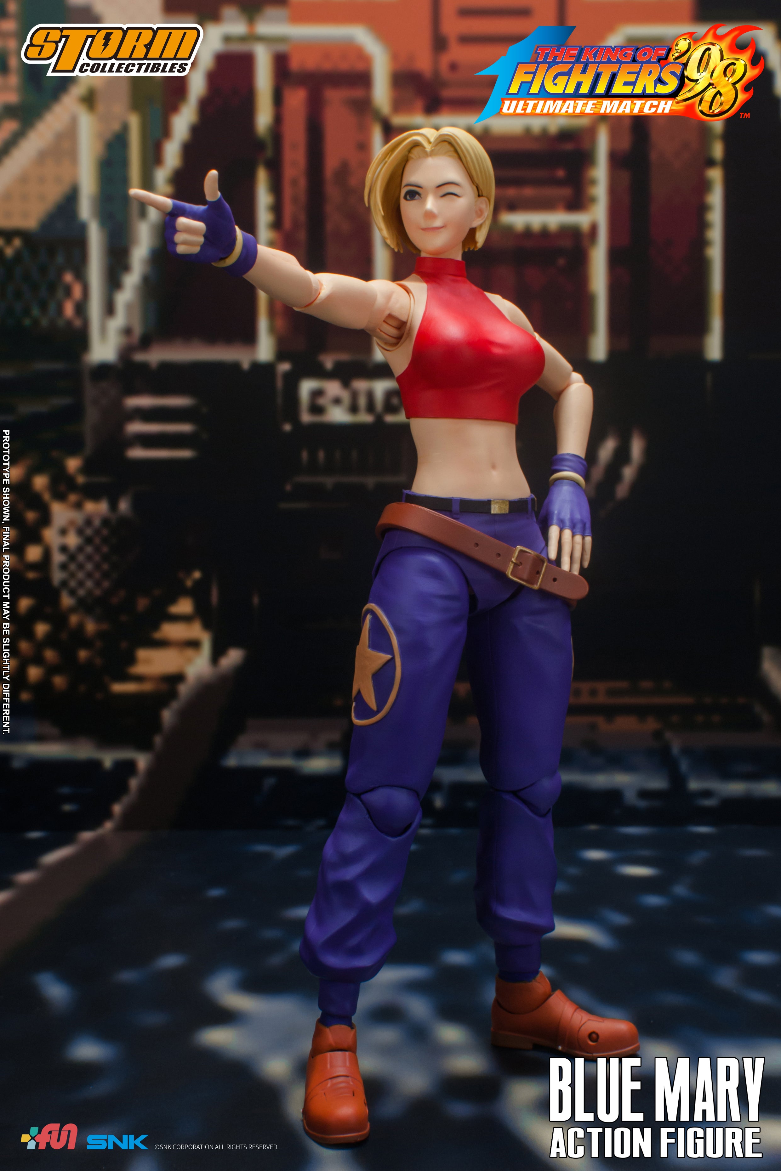Storm Collectibles 1/12 Action Figure Blue Mary "King of Fighters '98" | 4897072872187