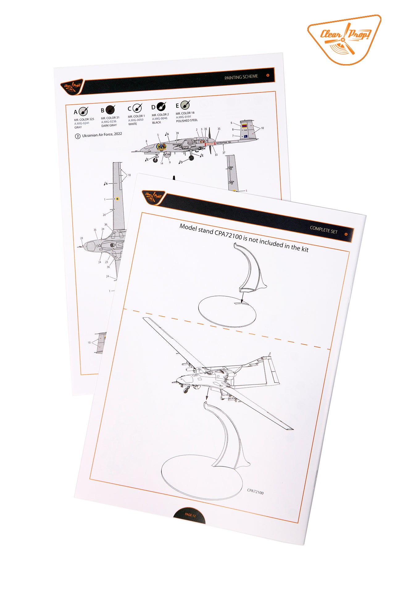 Clear Prop 1/48 TB.2 UAV in Polish service [Starter Kit] | 6400608763538