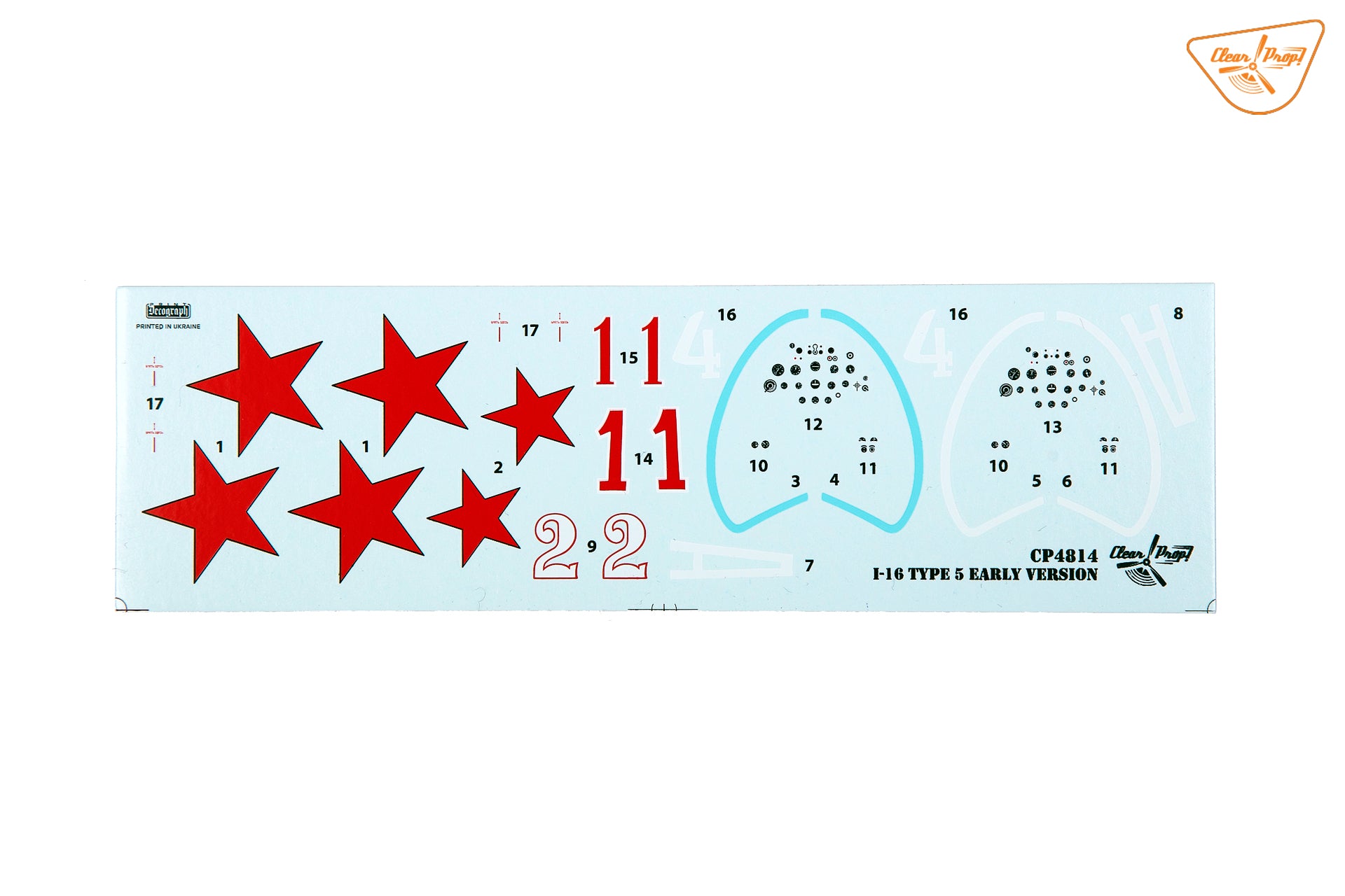 Clear Prop 1/48 I-16 type 5 (early version) [Starter Kit] | 6400608763712