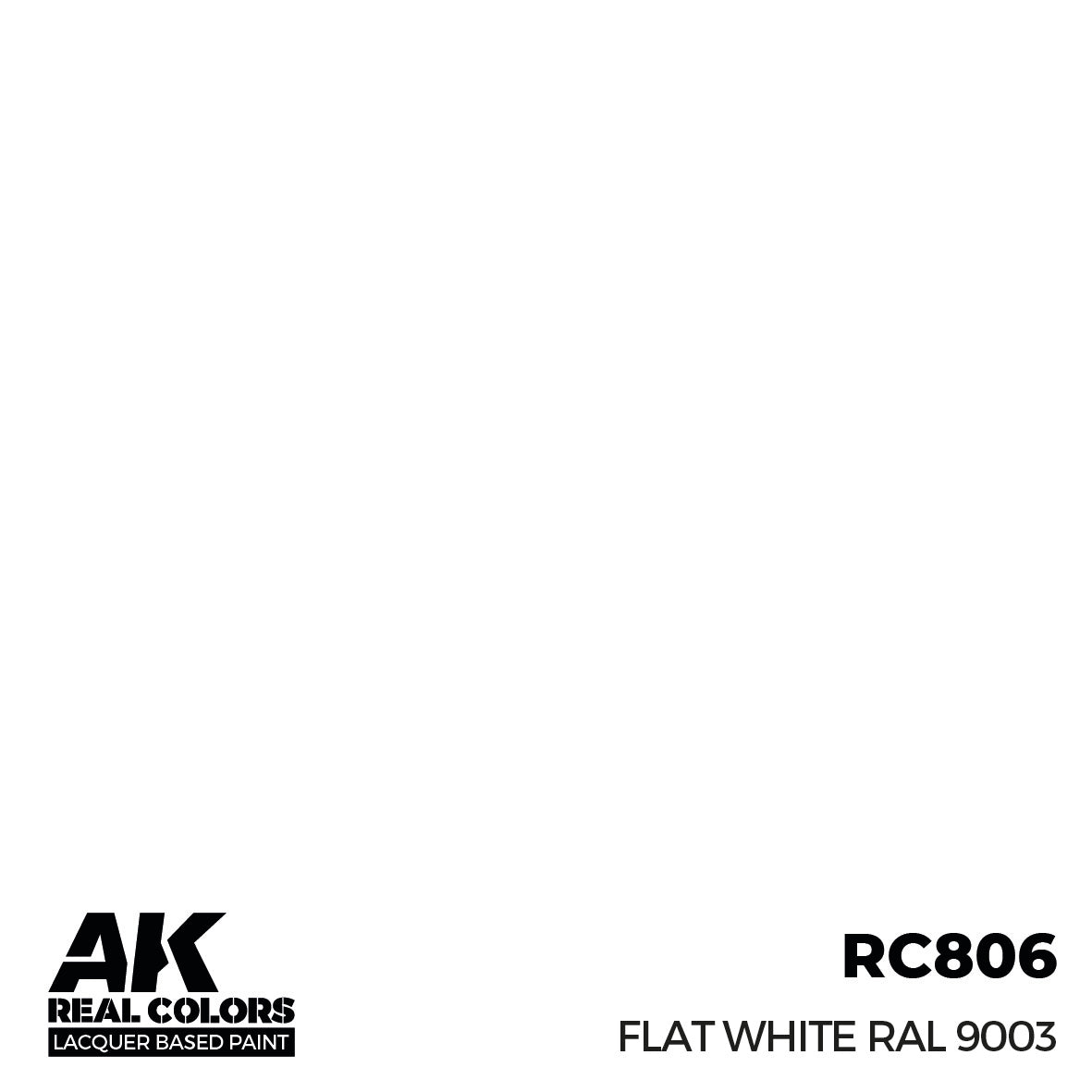 AK Interactive Real Colors Flat White RAL 9003 17 ml. | 8435568335592