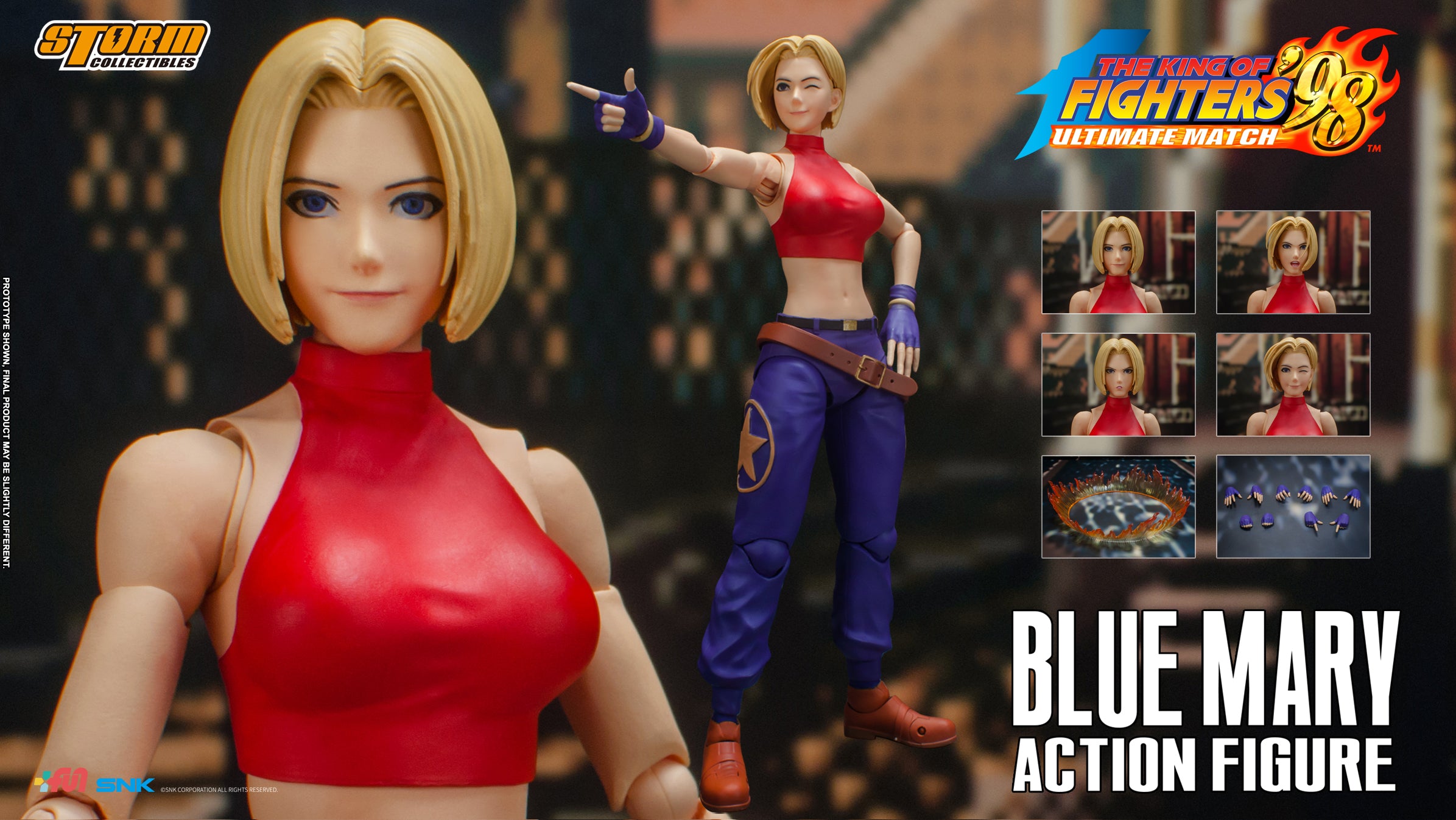 Storm Collectibles 1/12 Action Figure Blue Mary "King of Fighters '98" | 4897072872187