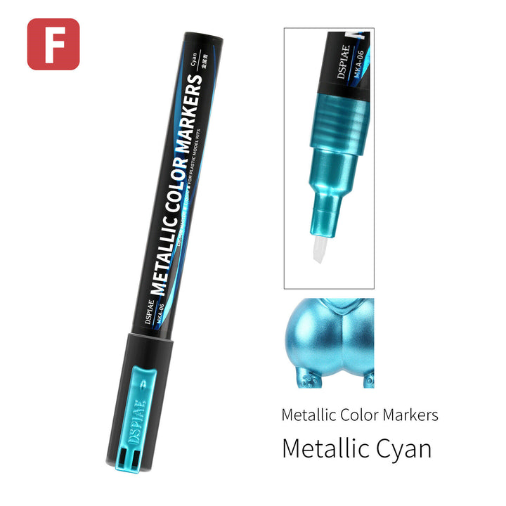 DSPIAE Super Metallic Color Markers - Metallic Cyan | 6970845565238