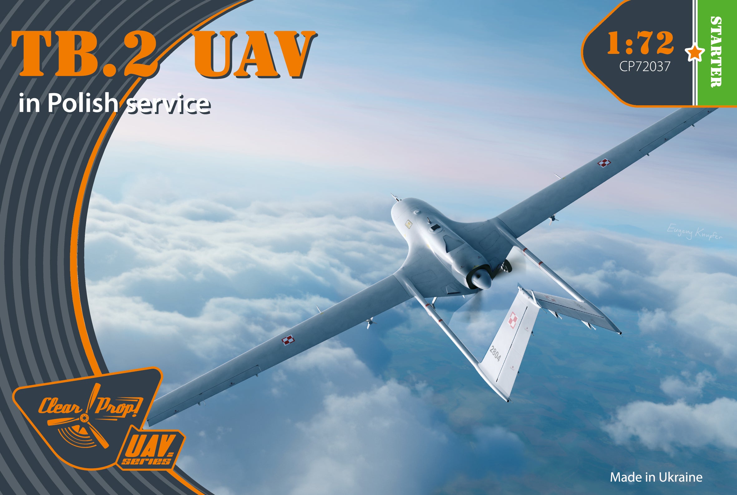 Clear Prop 1/72 TB.2 UAV in Polish service [Starter Kit] | 6400608763767