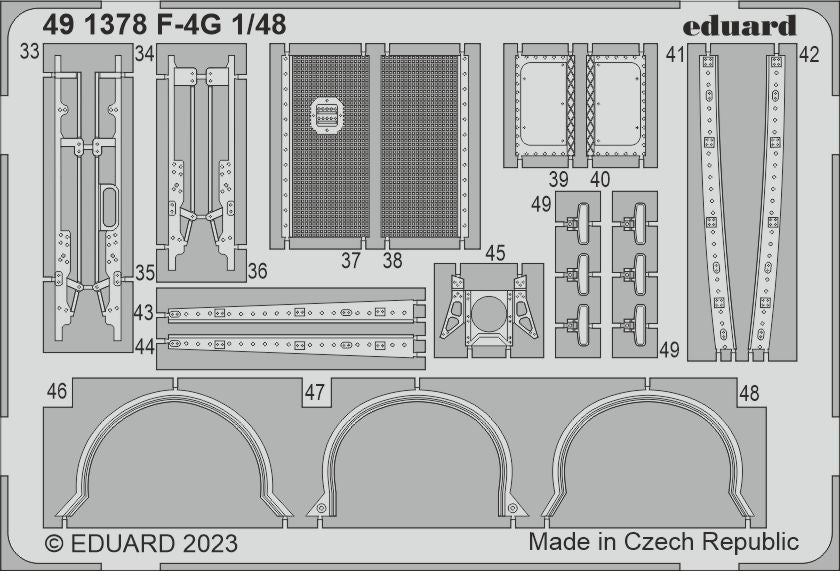 Eduard 1/48 F-4G [Photo etched set], for MENG | 8591437581153