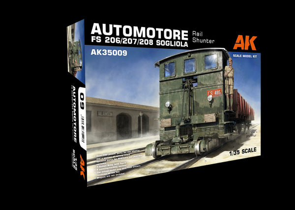 AK Interactive 1/35 Automotore FS 206/207/208 Sogliola Rail Shunter