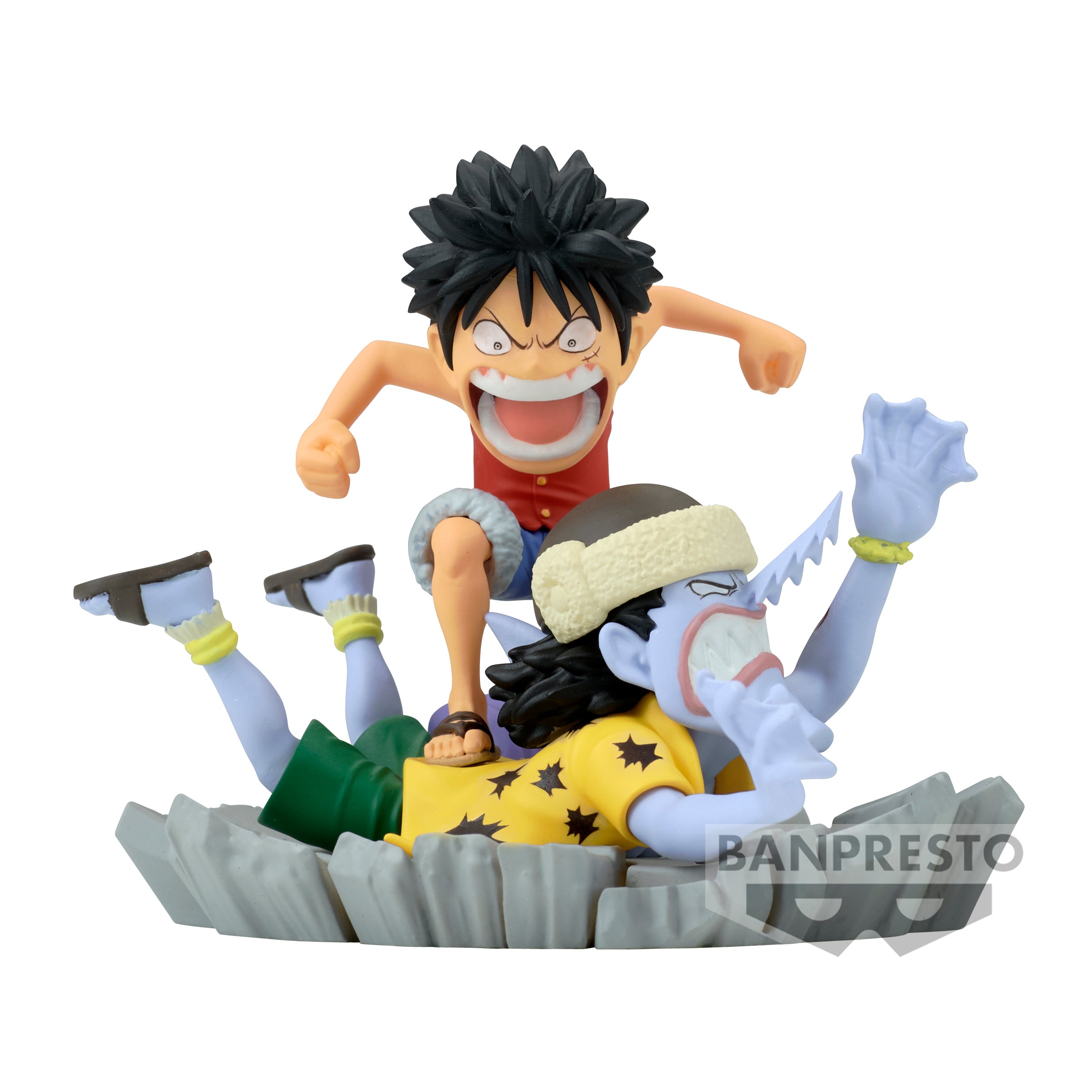 Bandai X Banpresto World Collectable Figure Log Stories Monkey D. Luffy VS Arlong "One Piece"