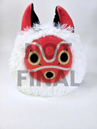 Sun Arrow Plush Fluffy San Facemask - 15"  "Princess Mononoke" | 45557148058