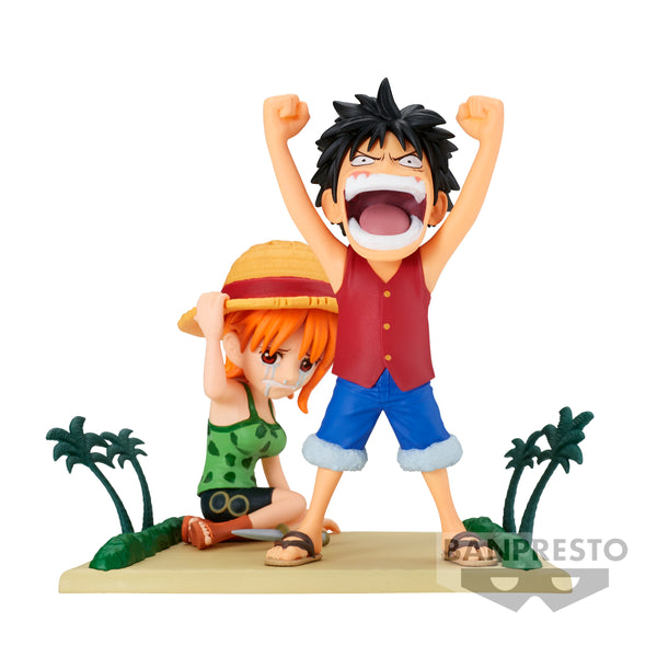 Bandai Spirits World Collectable Figure Log Stories Luffy & Nami "One Piece"
