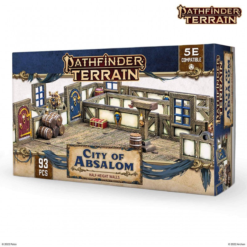 Archon Studio Dungeons and Lasers: Pathfinder Terrain: City of Absalom (D&L: Half-Height Walls) | 5901414672713