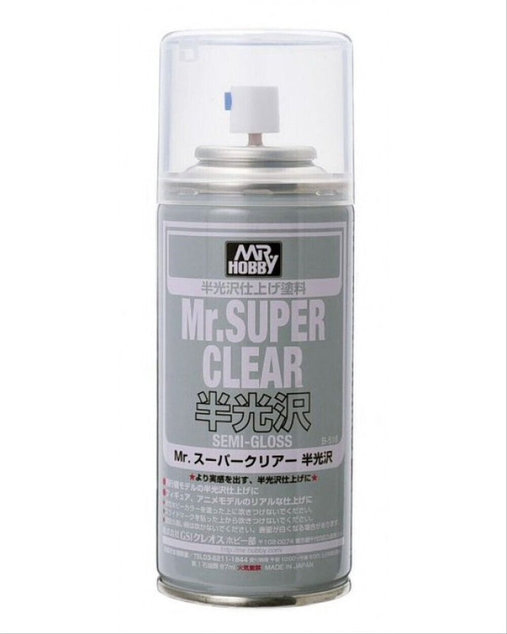 Mr Hobby B516 Mr. Super Clear Semi-Gloss Spray | 4973028514667