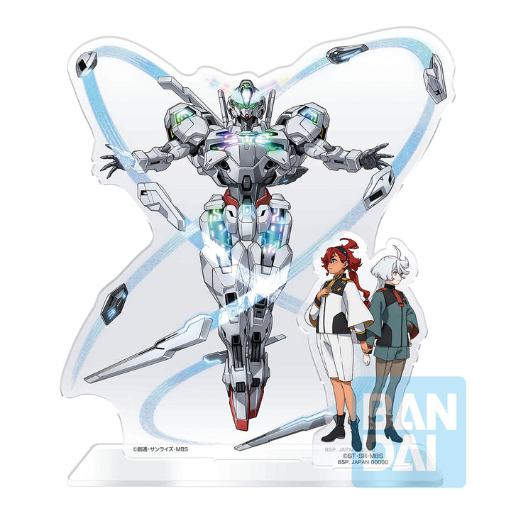 Bandai Ichibansho Acrylic Stand Suletta Mercury & Miorine Rembran "Mobile Suit Gundam The Witch From Mercury" | 4573102658975