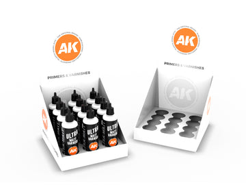AK Interactive ULTRA MATT VARNISH 100 ml DISPLAY (AK11252 x 12 units) | 8435568335035