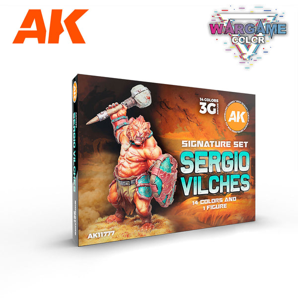 AK Interactive Signature Set Sergio Vilches (Miniature Shimbarashe - Yedharo Model Included)
