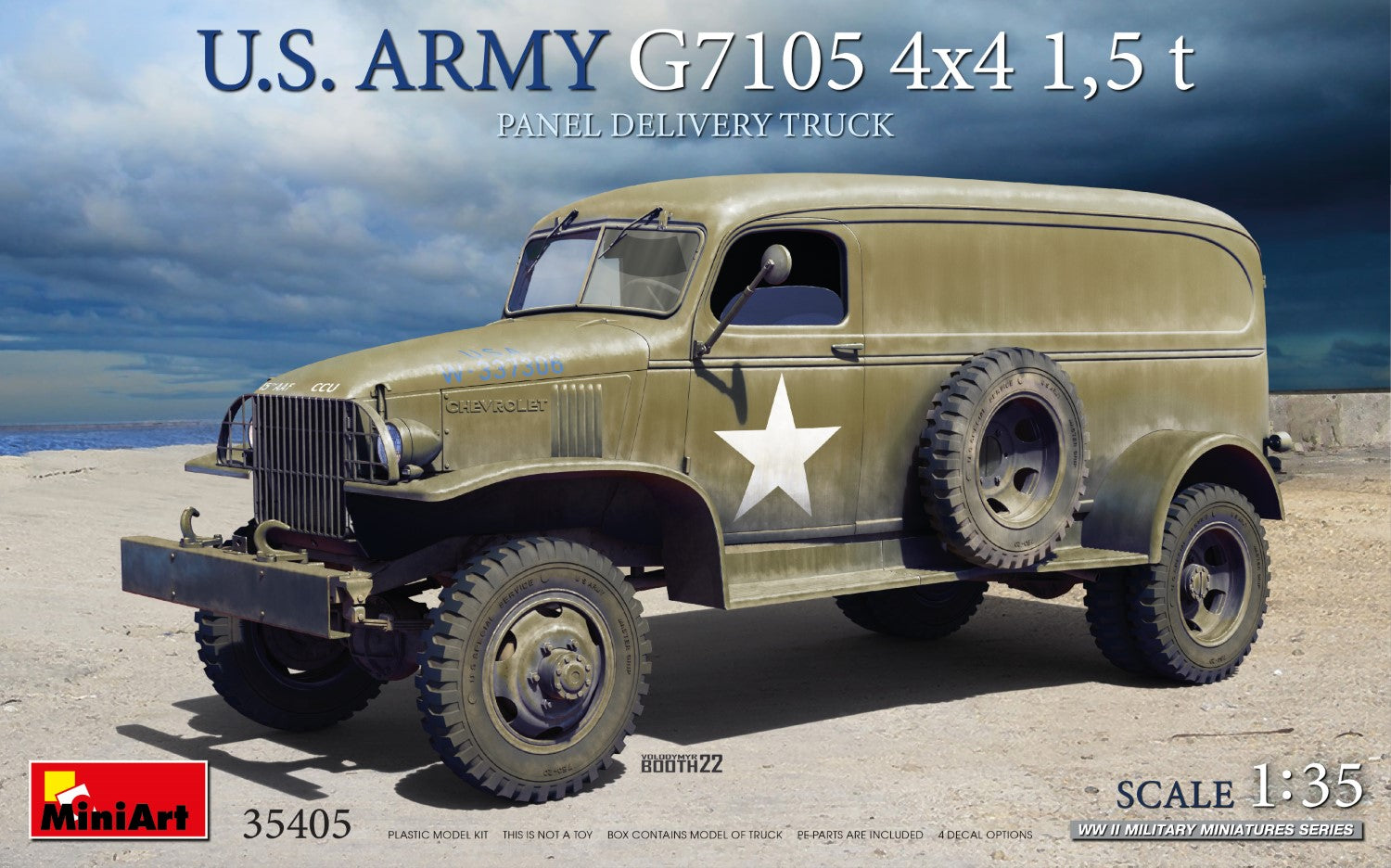 MiniArt 1/35 U.S. Army G7105 4х4 1.5T Panel Delivery Truck | 5905090346760