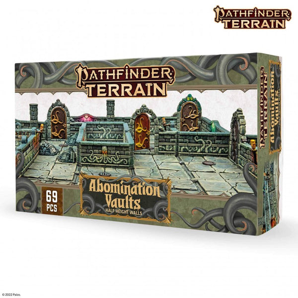 Archon Studio Dungeons and Lasers: Pathfinder Terrain: Abomination Vaults (D&L: Half-Height Walls)