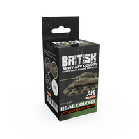 AK Interactive Real Colors British Army AFV Colors Set (Set of 4) | 8435568340237