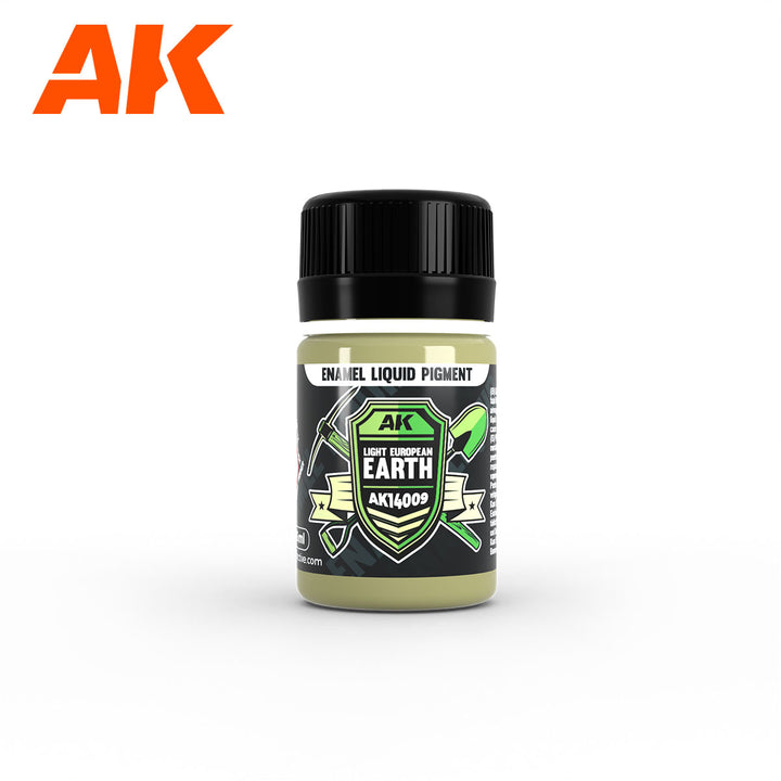 AK Interactive Enamel Liquid Pigment Light European Earth 35ml | 8435568334601