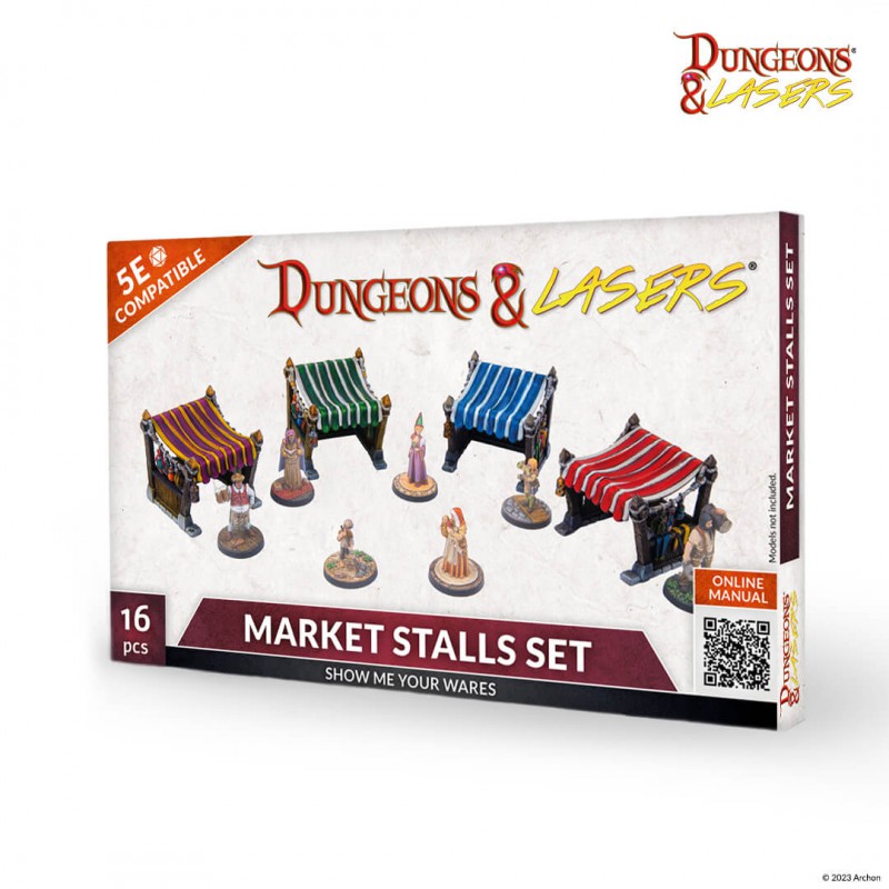Archon Studio Dungeons and Lasers: Market Stalls Set (D&L: Expansion ...