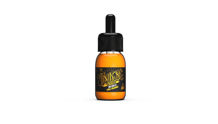 AK Interactive The INKS Fire Orange 30 ml | 8435568334854