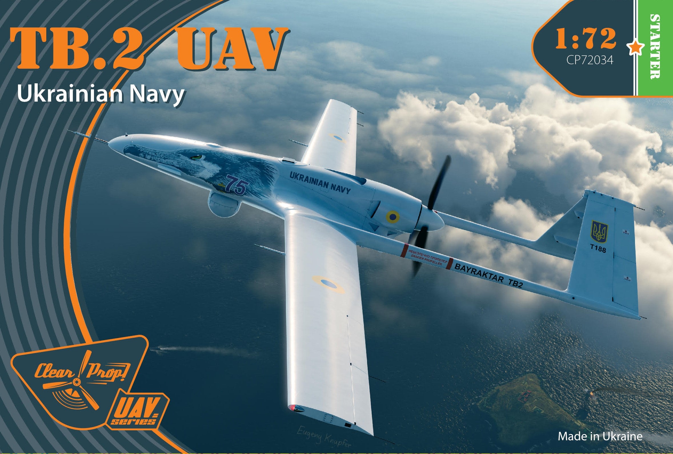 Clear Prop 1/72 TB.2 UAV UKRAINIAN NAVY [Starter Kit] | 6400608763729