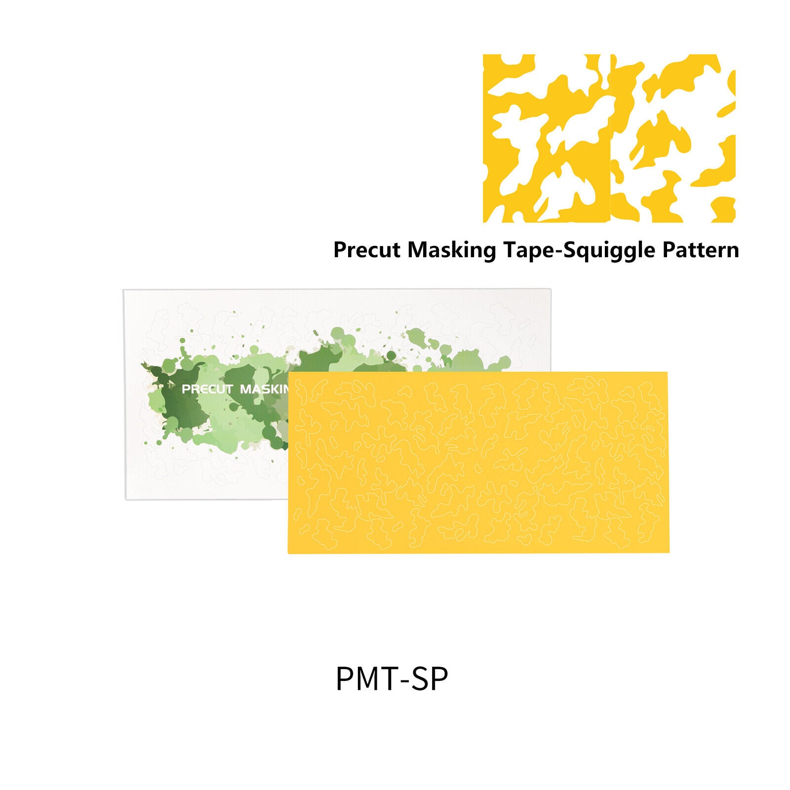 Dspiae PMT-SP Precut Masking Tape - Squiggle Pattern | 6970845561889