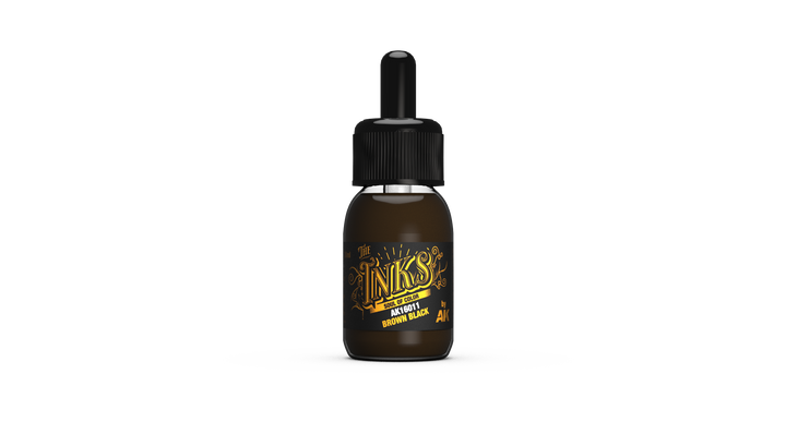 AK Interactive The INKS Brown Black 30 ml | 8435568334847