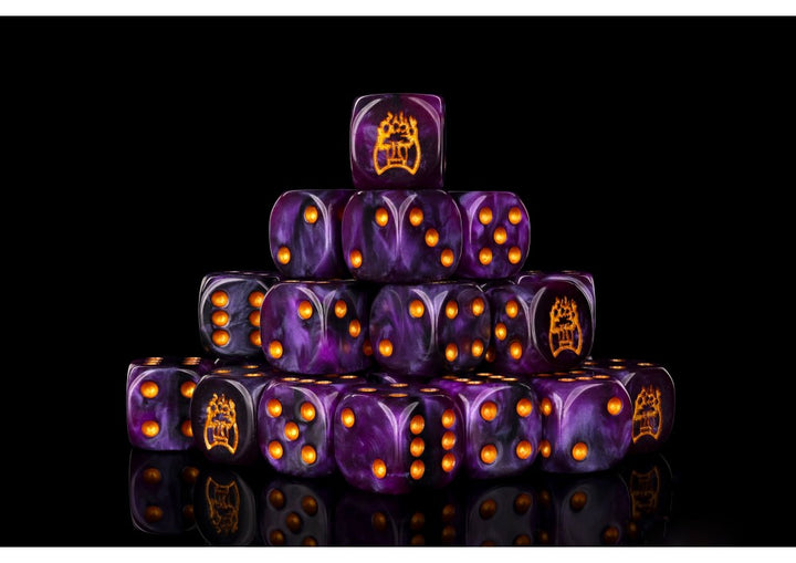 Conquest, Old Dominion Faction Dice on Translucent Purple w/ Gold Pips Dice (PBW8523) | 5213009017220