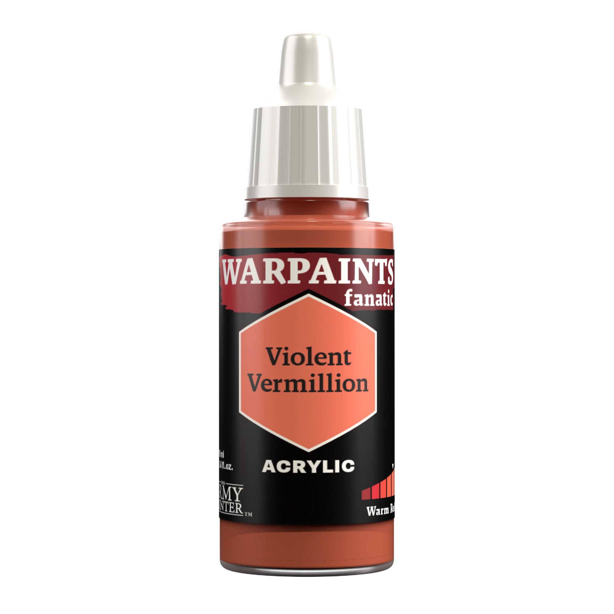 Army Painter Warpaints Fanatic Acrylic, Violent Vermilion