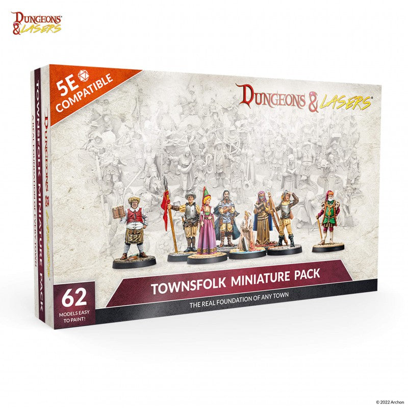 Archon Studio Dungeons and Lasers: Townsfolk Miniature Pack (D&L: Miniatures) | 5901414672973