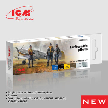 ICM Acrylic Paint Set for Luftwaffe pilots | 4823044410088