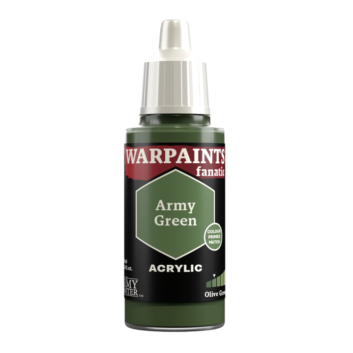 Army Painter Warpaints Fanatic Acrylic, Army Green | 5713799306806