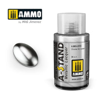 Ammo Mig A-Stand Lacquer Paint 30ml - Chrome for Lexan | 8432074023135