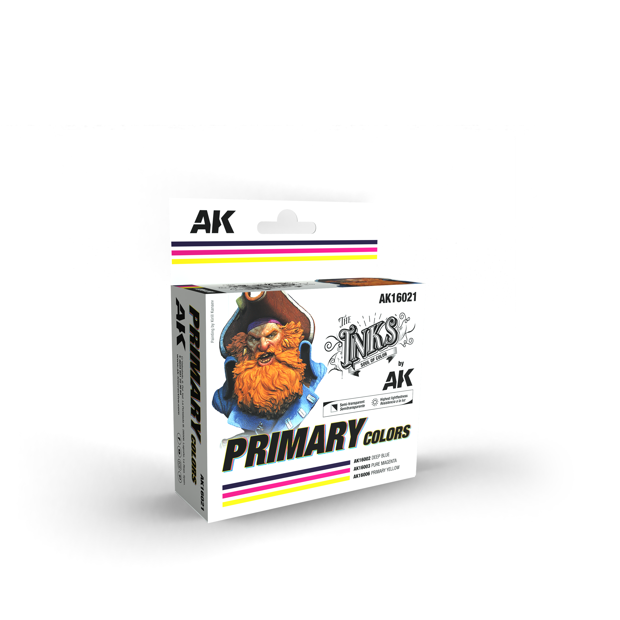 AK Interactive The Inks Primary Colors Set | P-Rex Hobby