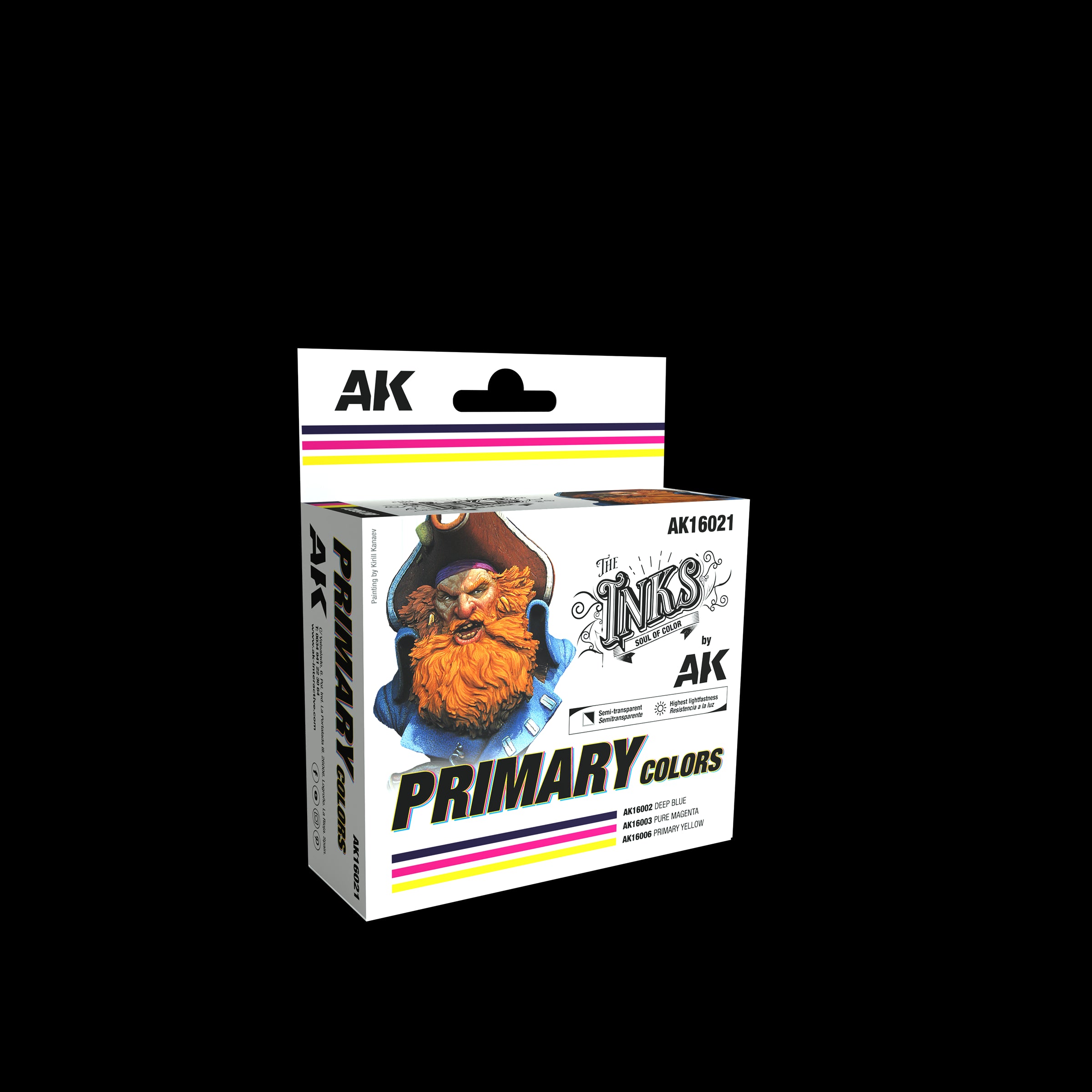 AK Interactive The INKS PRIMARY COLORS Set | 8435568338982