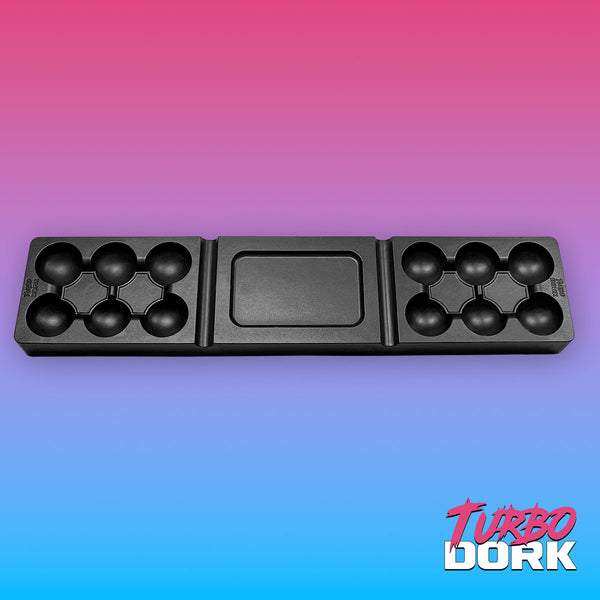 Turbo Dork Silicone Dry Palette (Large, Black) 70g, 228mm x 50mm x 15mm
