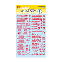 HiQ Parts LGM Decal 1 Red (1pc) | 4573211377767