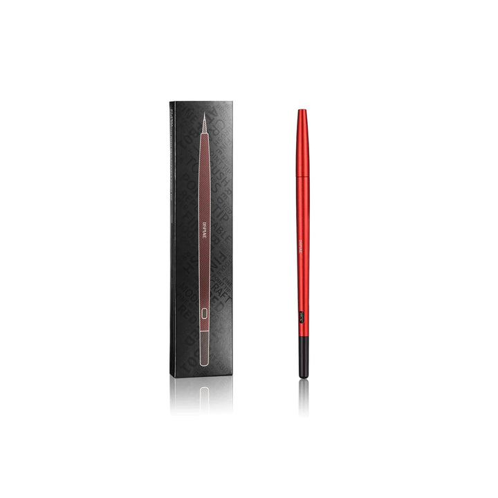 Dspiae Aluminium Alloy Interchangeable Fine Tip Brush Red | 6970845565610