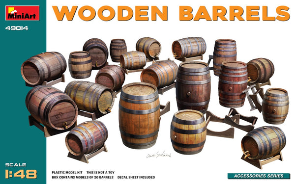 MiniArt 1/48 WOODEN BARRELS