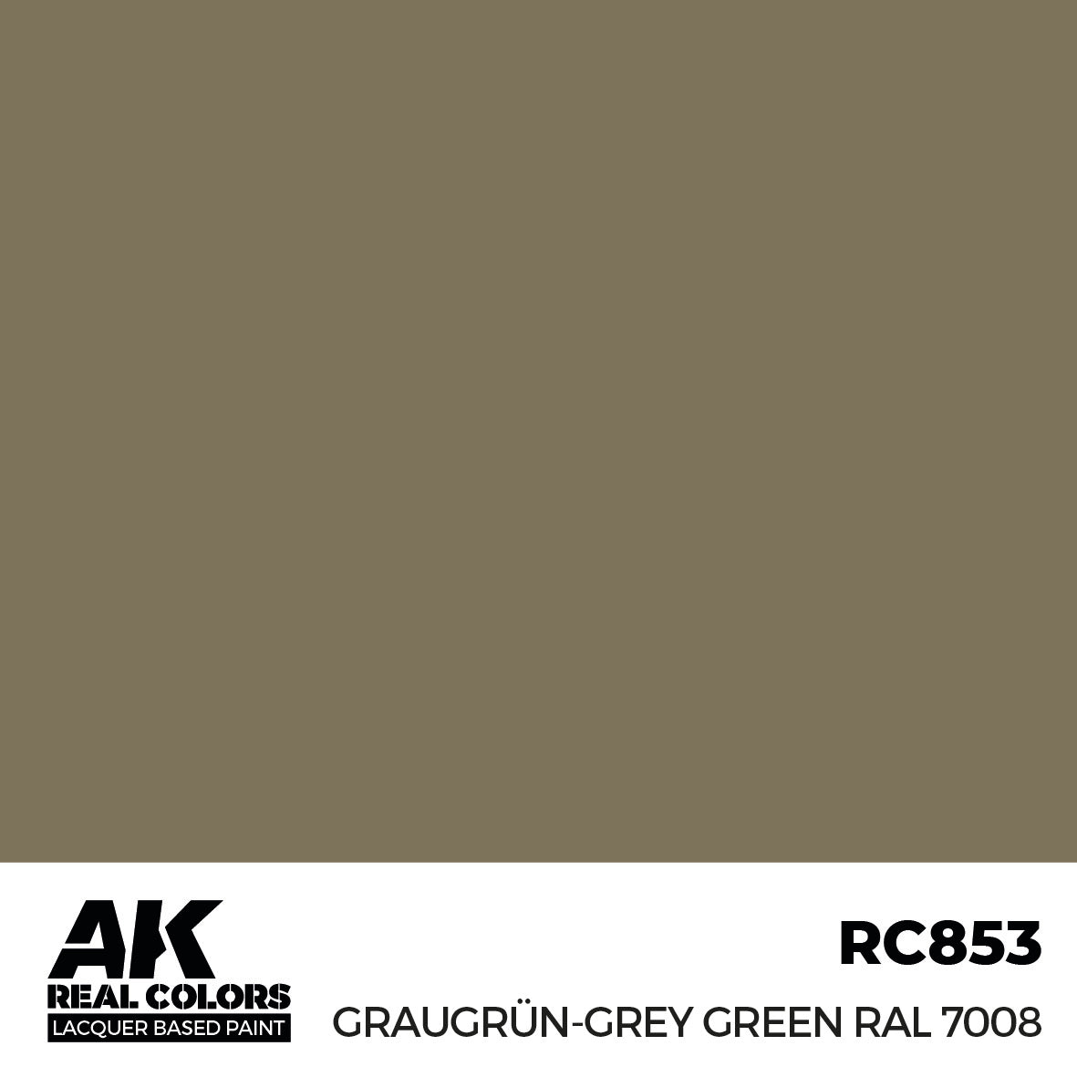 AK Interactive Real Colors Graugrün-Grey Green RAL 7008 17 ml. | 8435568336063