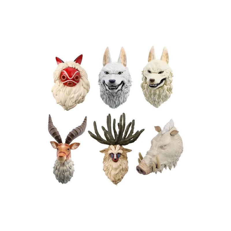 Benelic Princess Mononoke Face Magnet Blind Box "Princess Mononoke" (Blind Box of 6) | 4990593425365